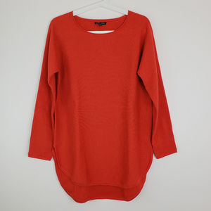 Eileen Fisher Wool Orange Sweater Size S
